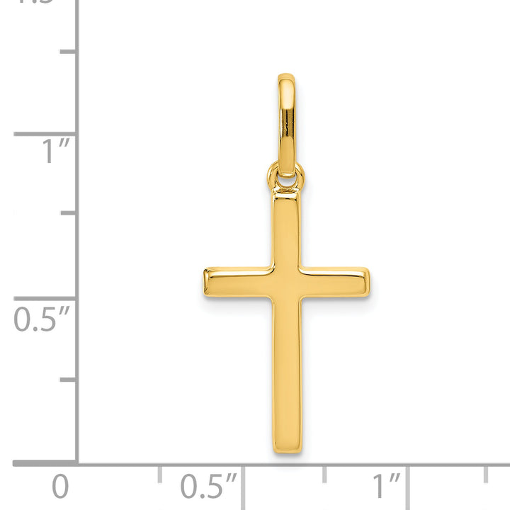 14k Hollow Cross Pendant