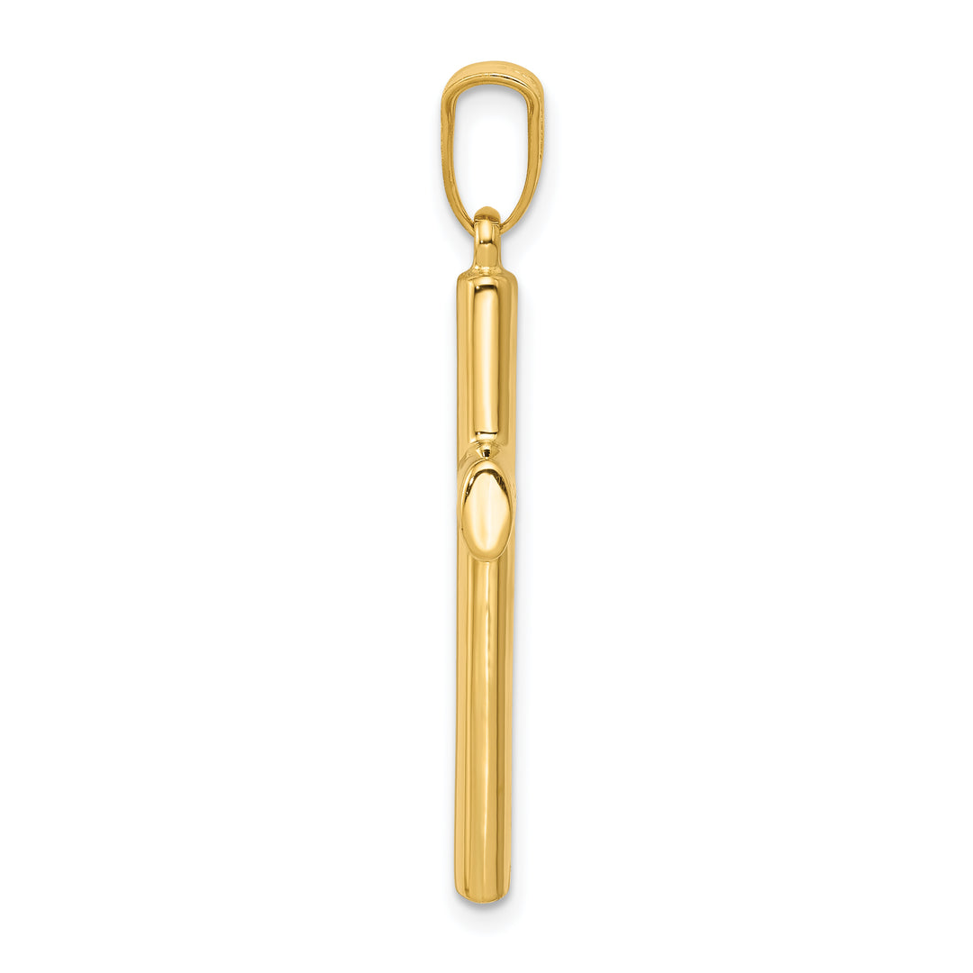14k Hollow Cross Pendant