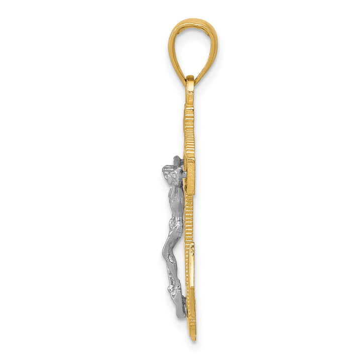 14k Two-tone Mariners Crucifix Pendant