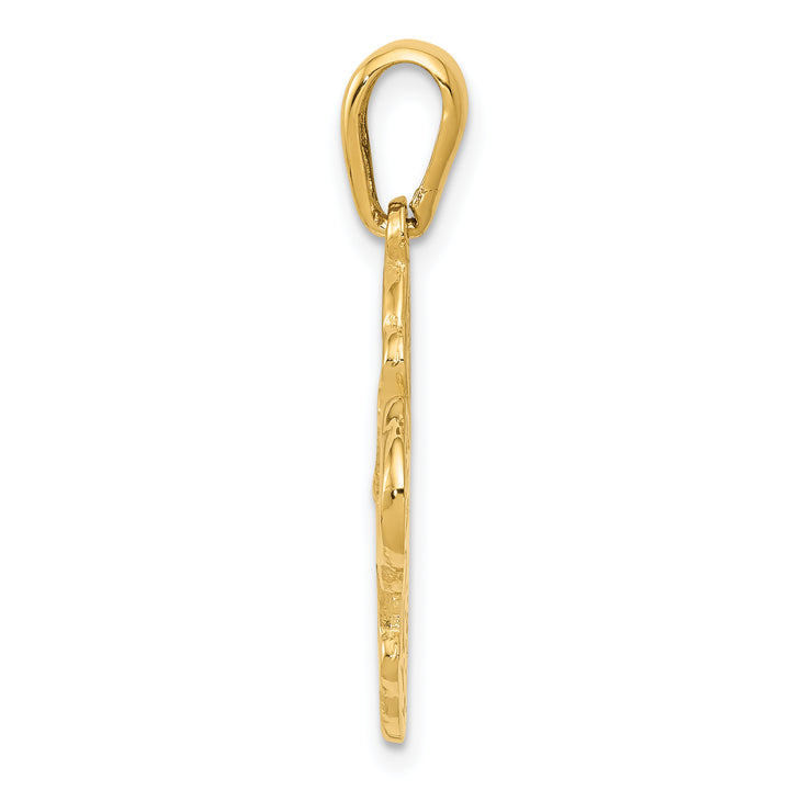 14k Four Way Medal Pendant