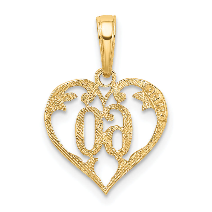 14k 60 Heart Pendant