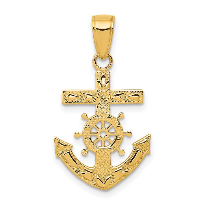 14k Mariners Cross Pendant