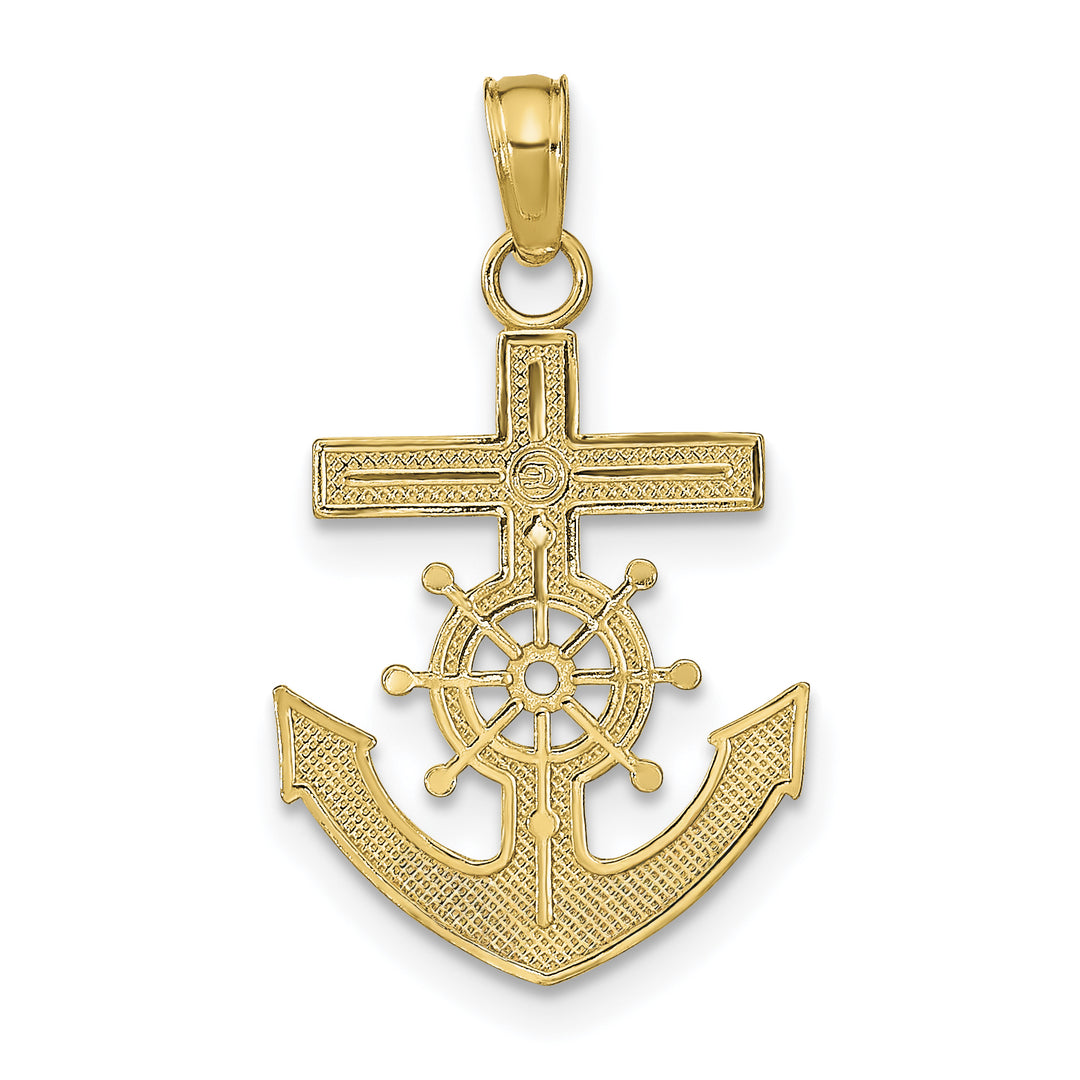 14k Mariners Cross Pendant