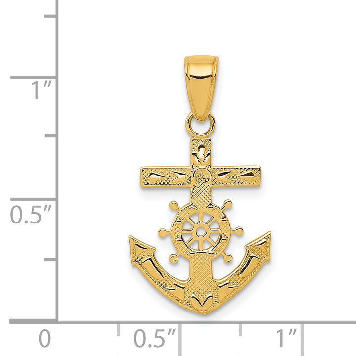 14k Mariners Cross Pendant