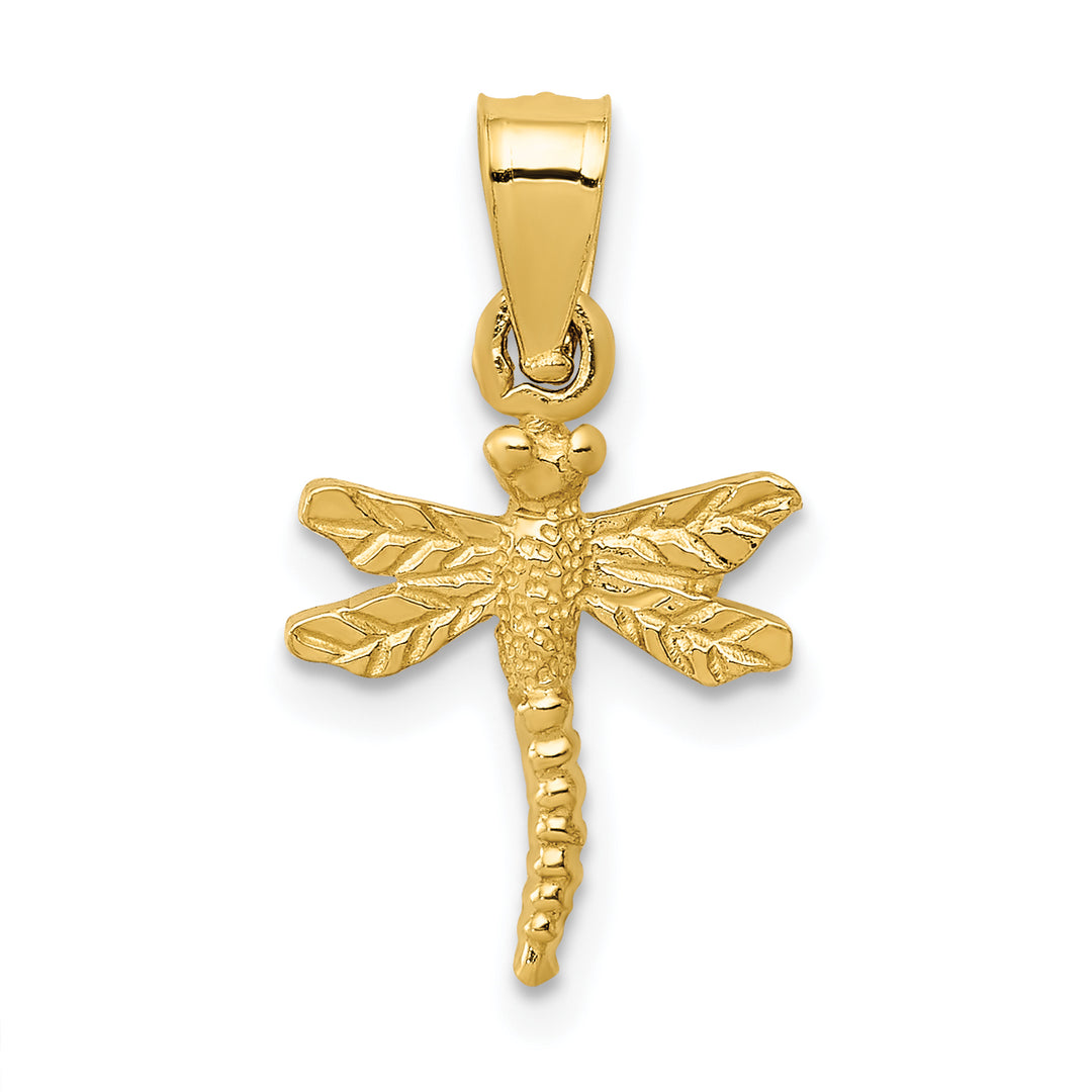 14K Dragonfly Pendant