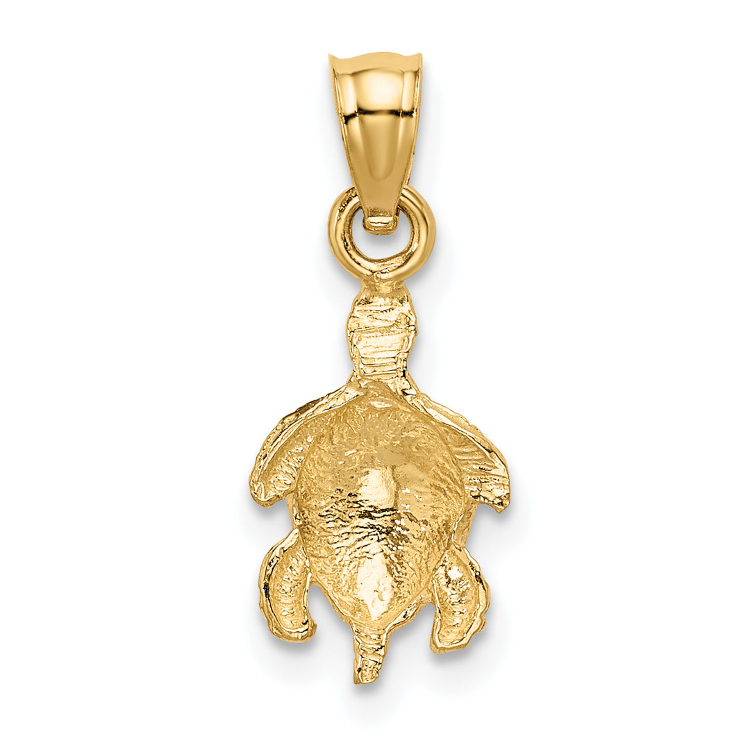14K Turtle Pendant