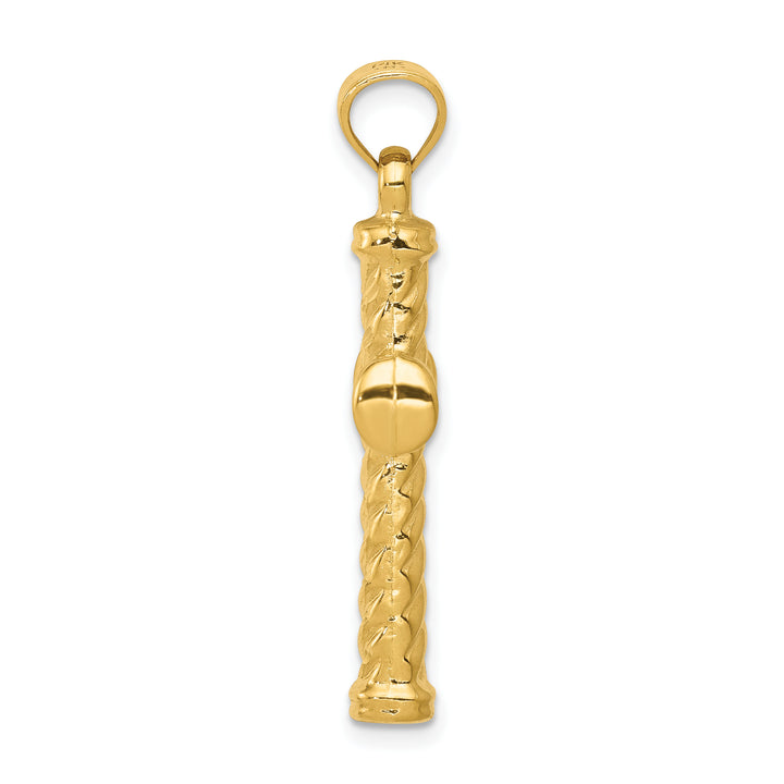 14k Reversible Diamond-cut Cross Pendant