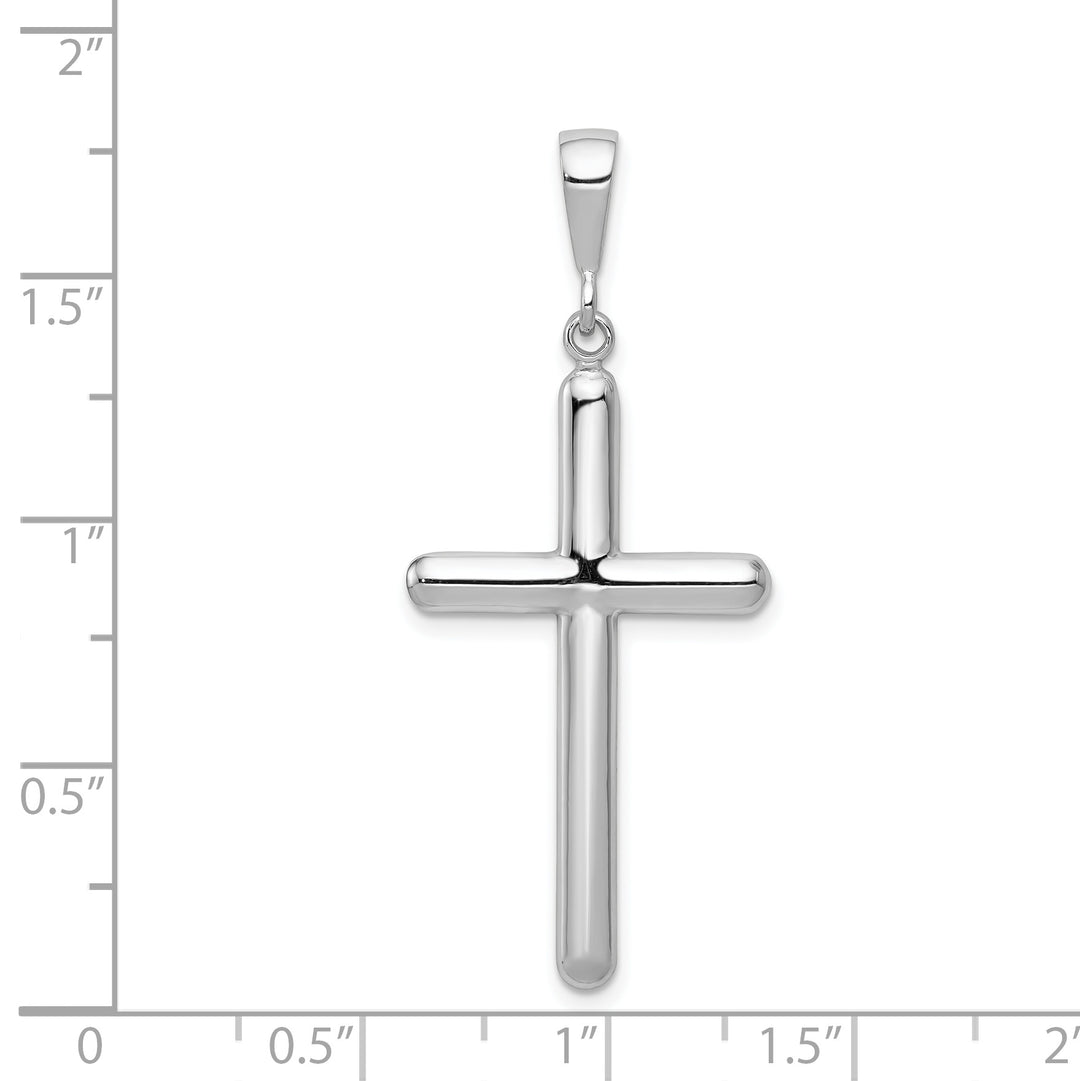 14k White Gold Cross Pendant