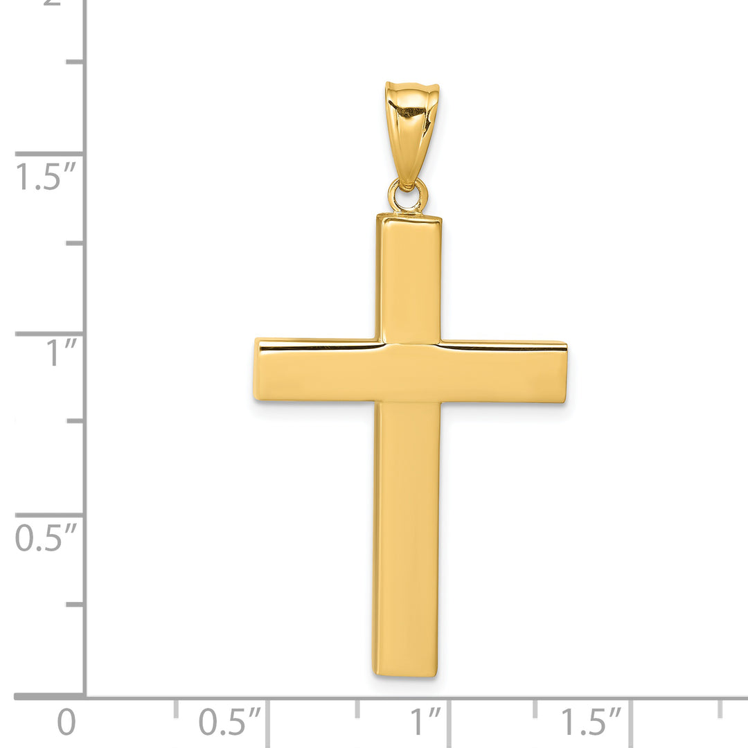 14k Hollow Cross Pendant