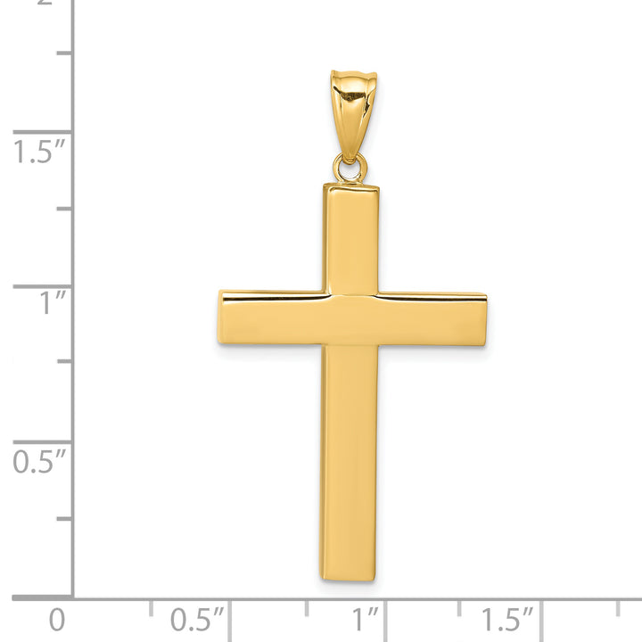 14k Hollow Cross Pendant
