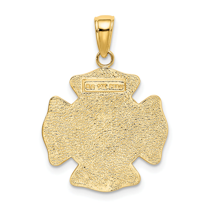 14k Two-tone Saint Florian Medal Pendant