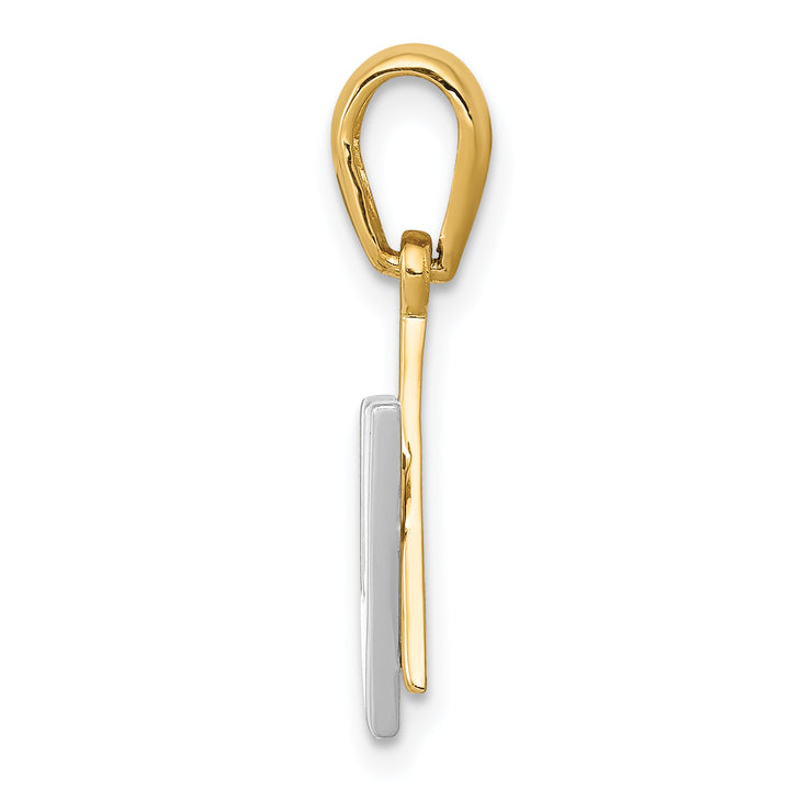 14K Two-tone Star of David w/Shin Charm