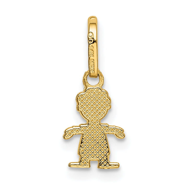 14k Polished Little Boy Pendant