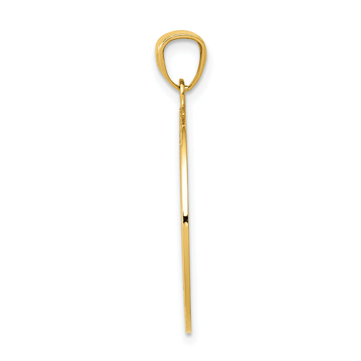 14K Satin / Polished Lost Without You Compass Pendant