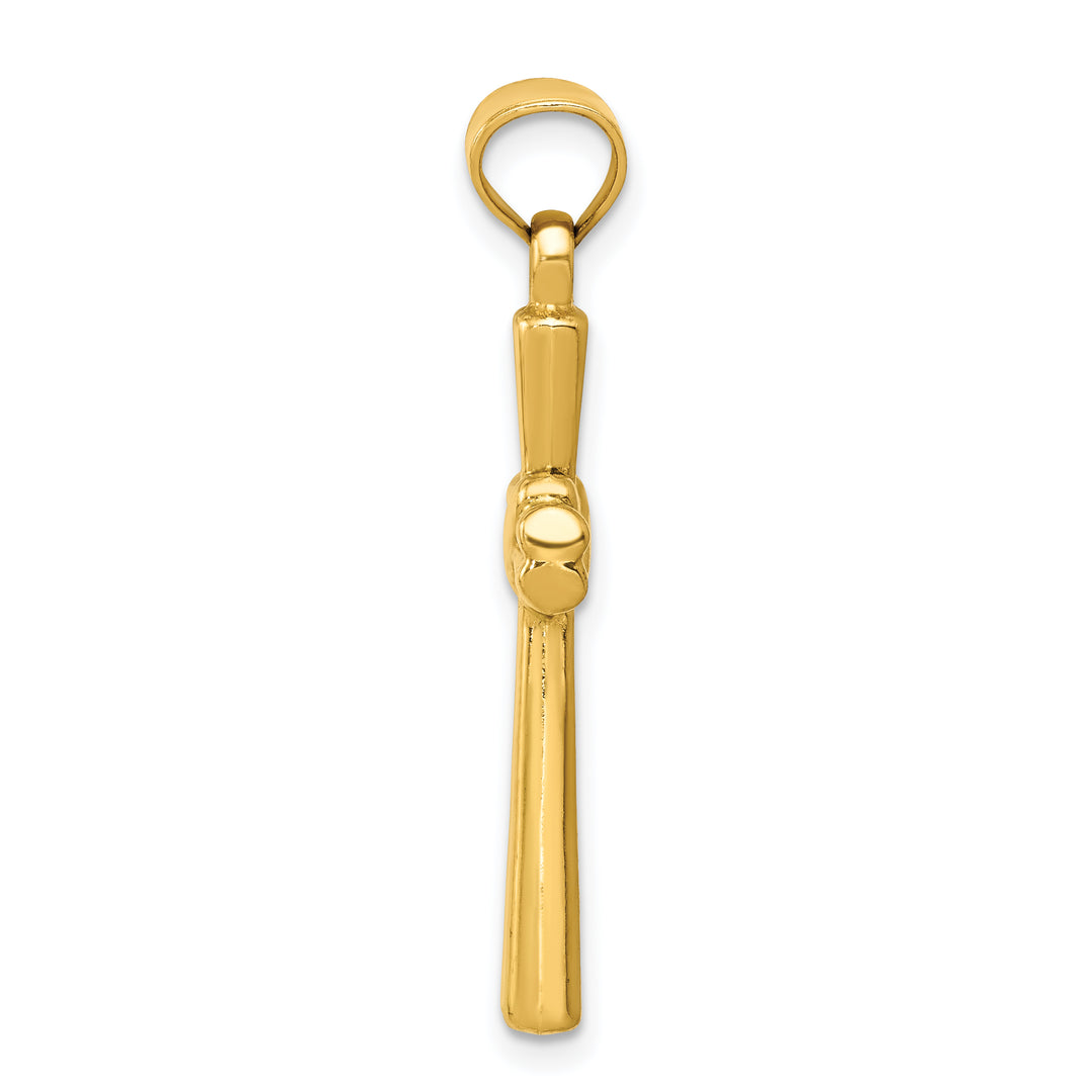 14k Hollow Cross Pendant