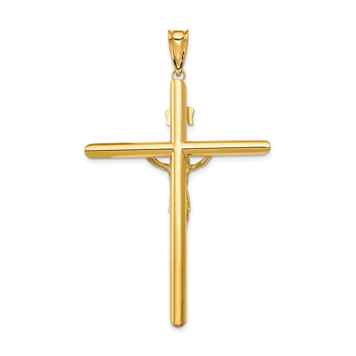 14k Two-Tone Polished Crucifix Pendant