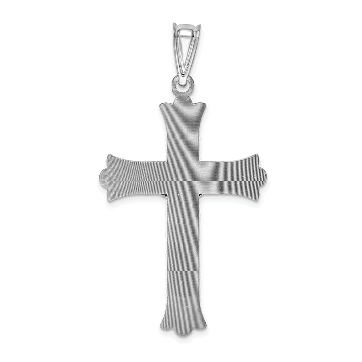 14k White Gold Crucifix Pendant