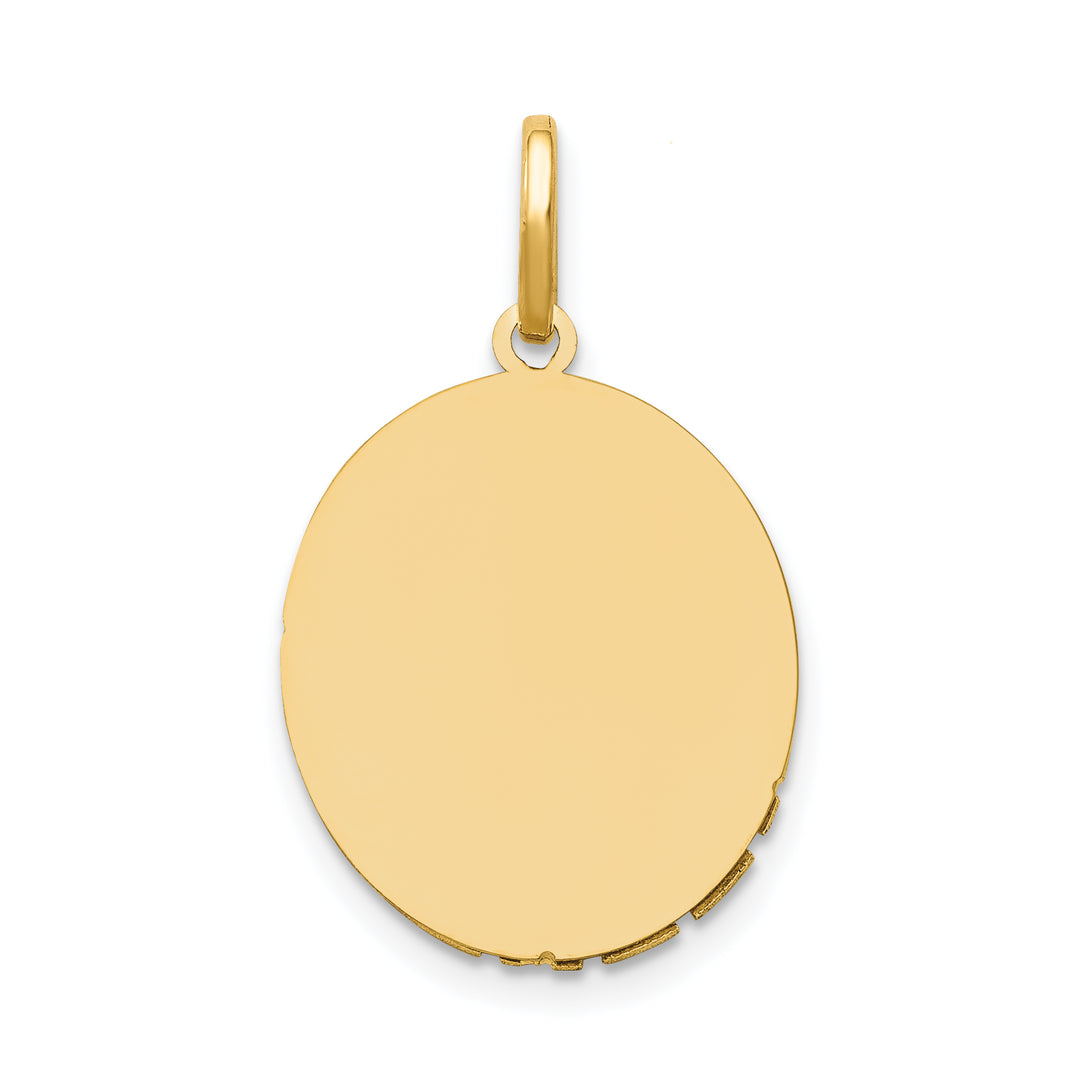 14k Two-Tone Our Lady Of Guadalupe Semi-solid Pendant