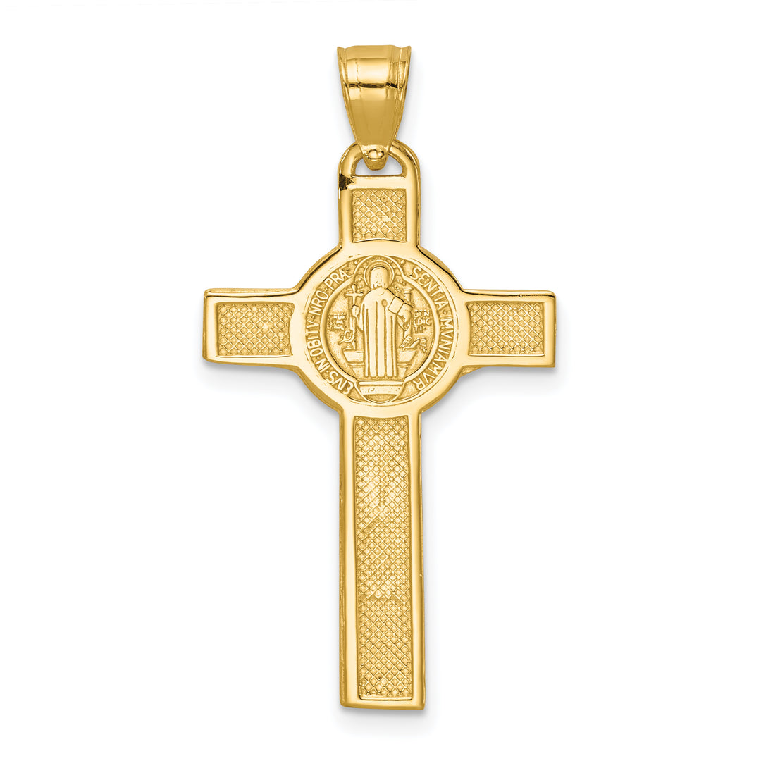 14k San Benito 2-Sided Crucifix Pendant