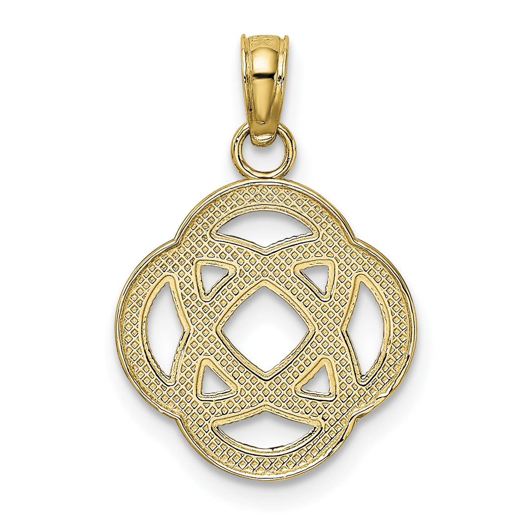 14K Small Celtic Eternity Knot Circle Charm