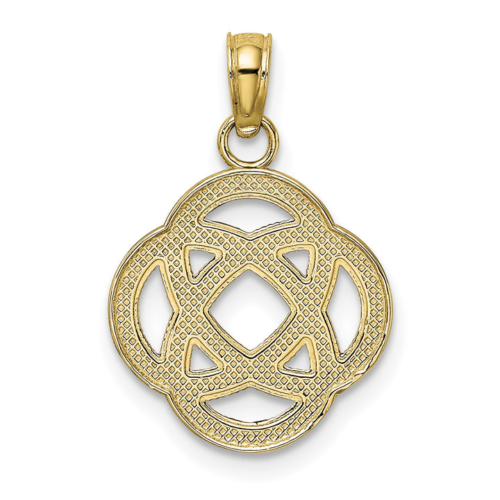 14K Small Celtic Eternity Knot Circle Charm