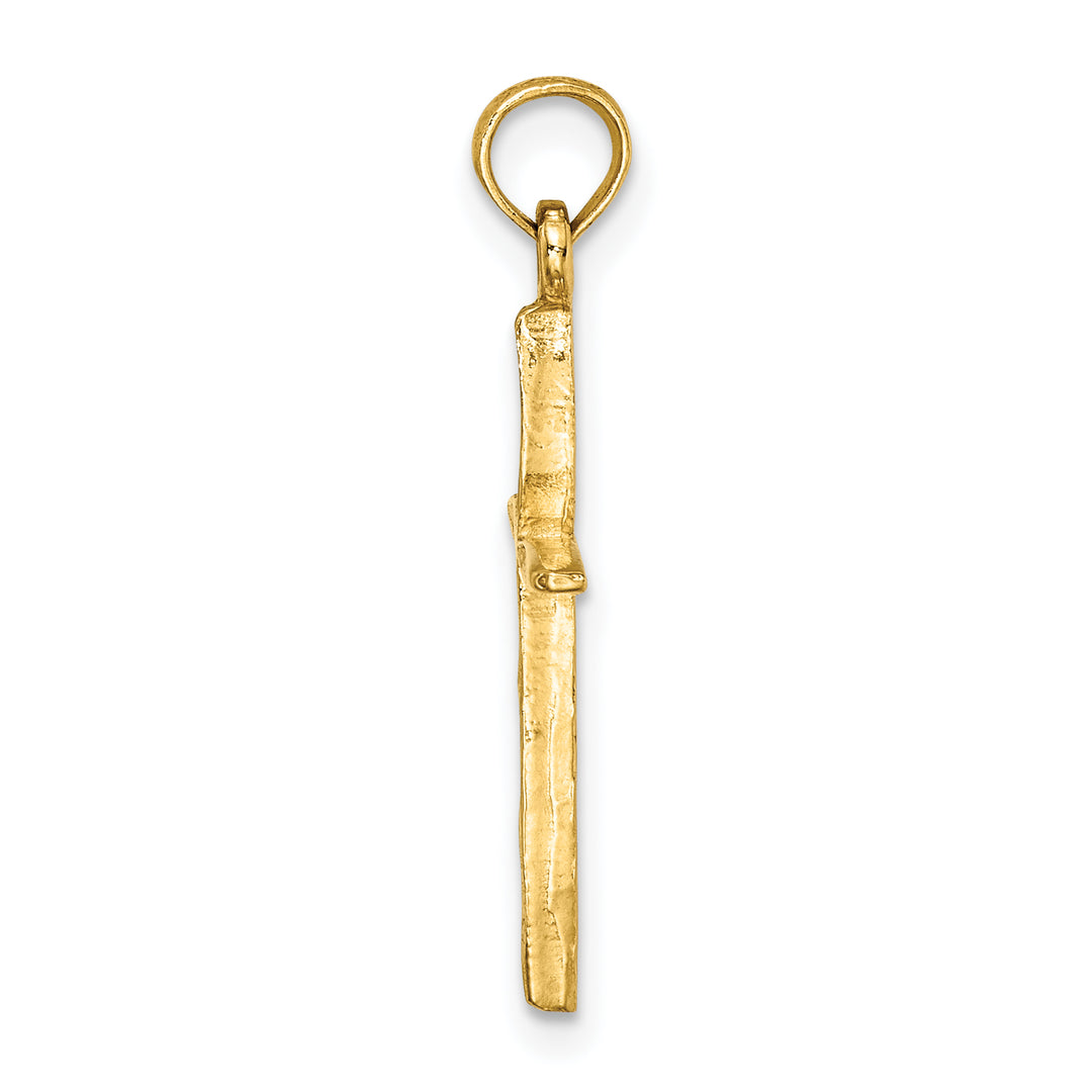 14K D/C with Tapered Ends Cross Charm