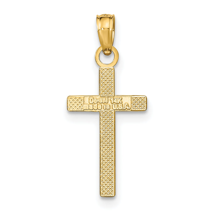 14k Polished Cross Pendant