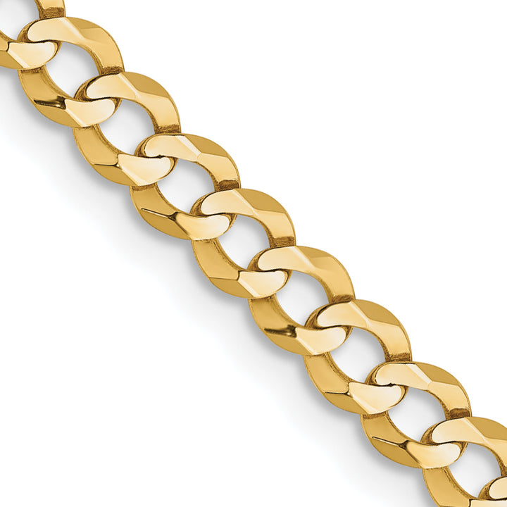 14k 3.7mm Lightweight Flat Cuban Chain