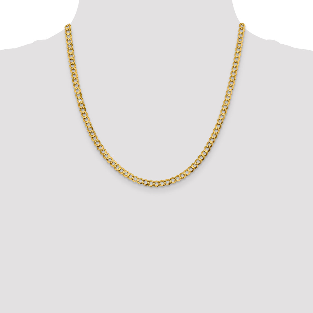 14k 4.7mm Lightweight Flat Cuban Chain