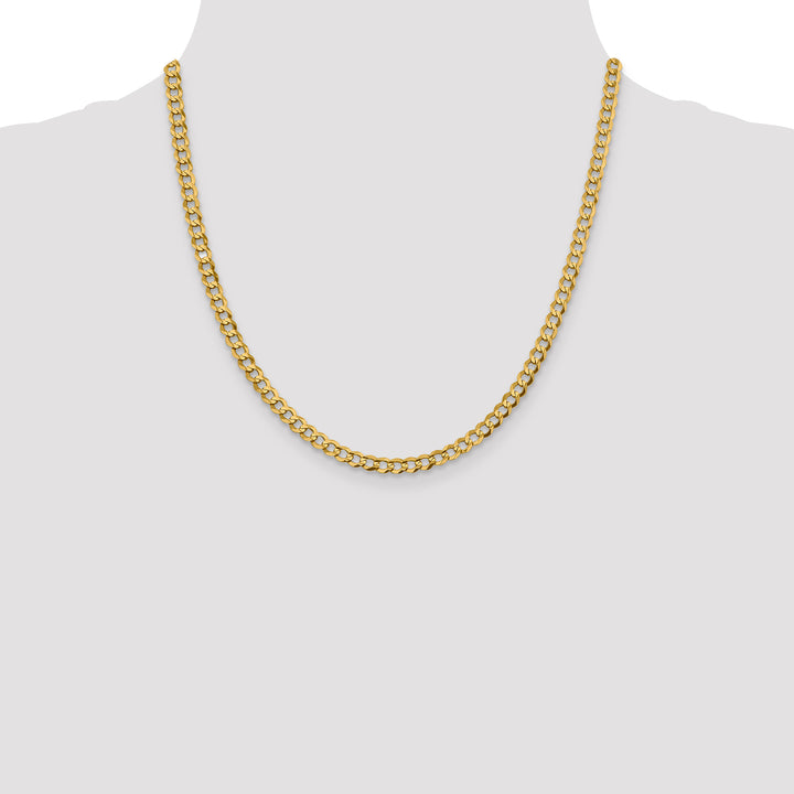 14k 4.7mm Lightweight Flat Cuban Chain