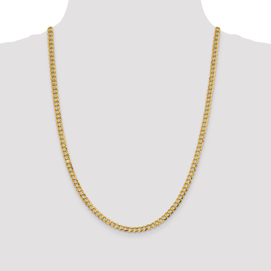 14k 4.7mm Lightweight Flat Cuban Chain