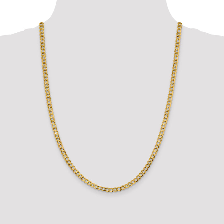 14k 4.7mm Lightweight Flat Cuban Chain