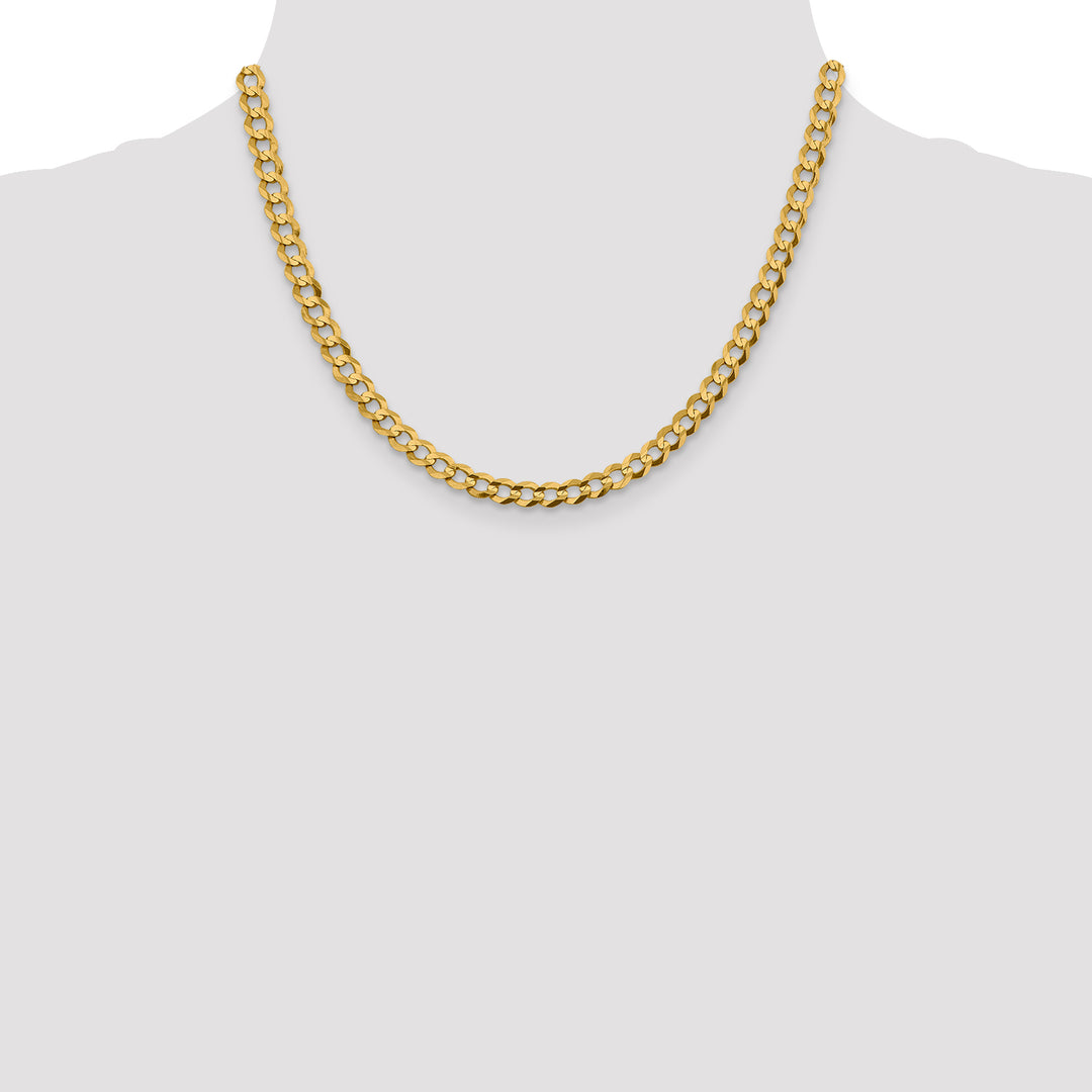 14k 5.9mm Lightweight Flat Cuban Chain