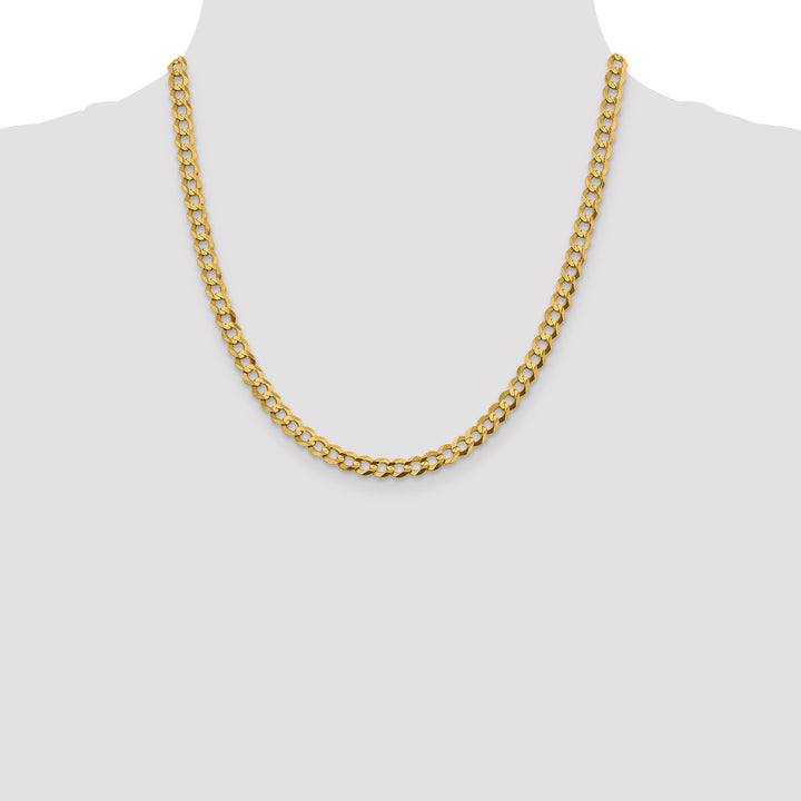 14k 5.9mm Lightweight Flat Cuban Chain