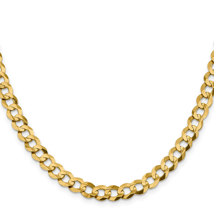 14k 8.3mm Lightweight Flat Cuban Chain