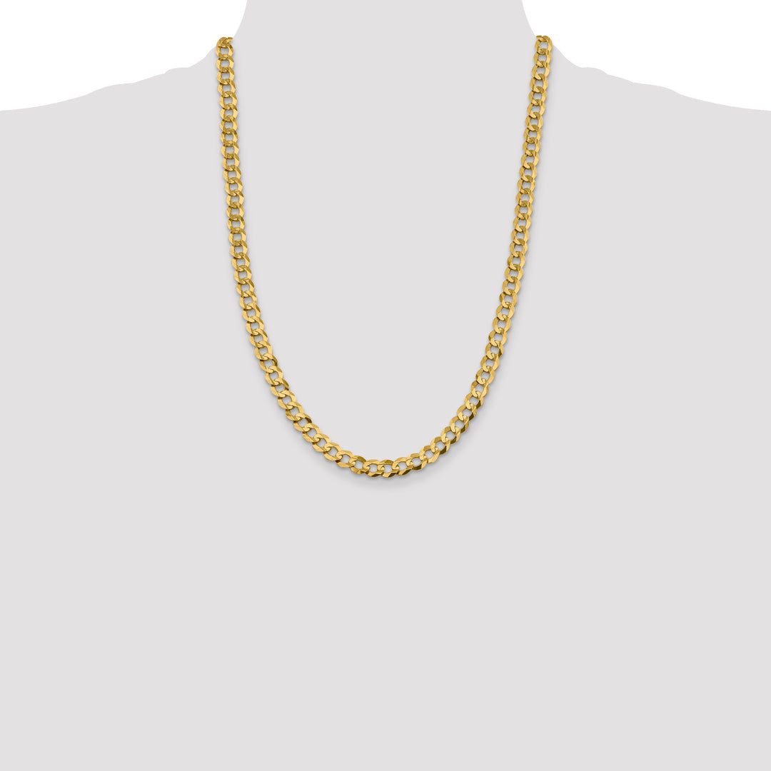 14k 8.3mm Lightweight Flat Cuban Chain