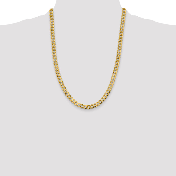 14k 8.3mm Lightweight Flat Cuban Chain