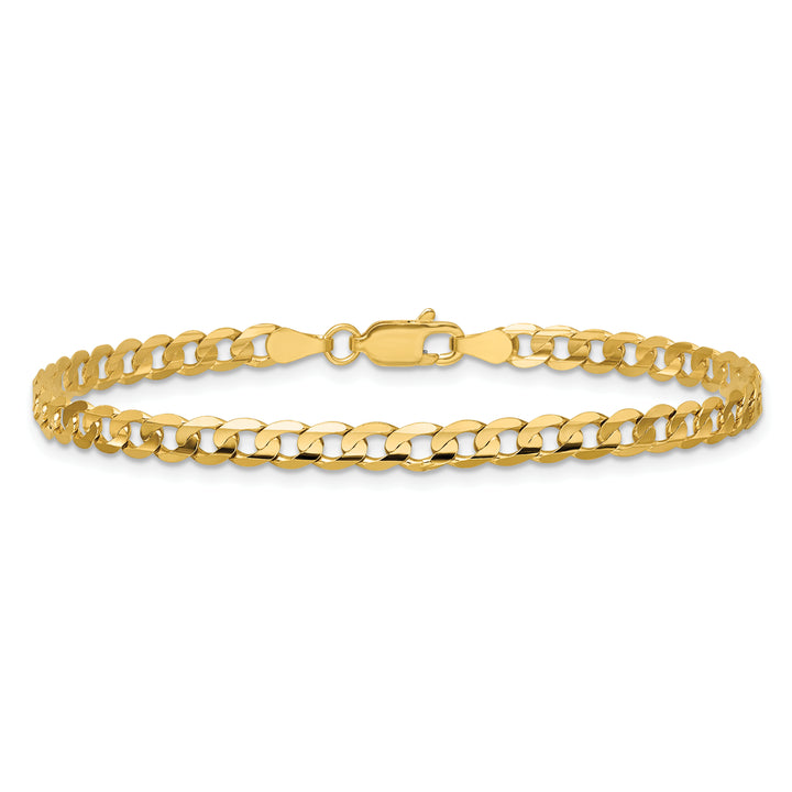 14k 3.8mm Open Concave Curb Chain