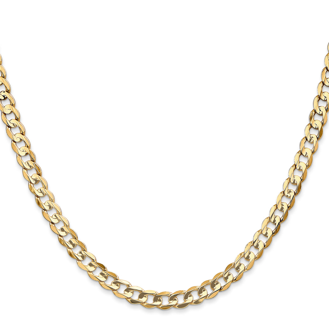 14k 4.5mm Open Concave Curb Chain