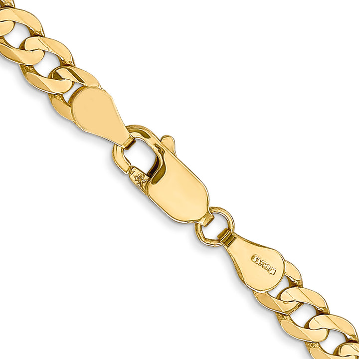 14k 4.5mm Open Concave Curb Chain