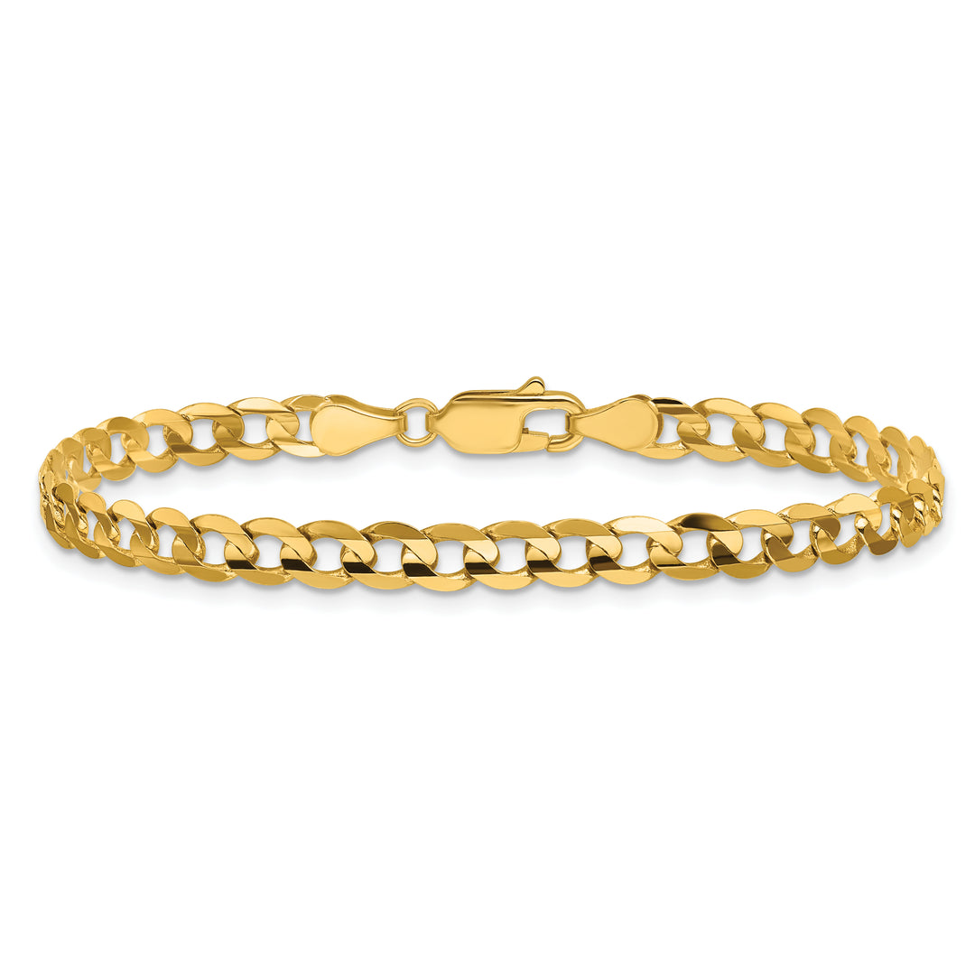 14k 4.5mm Open Concave Curb Chain