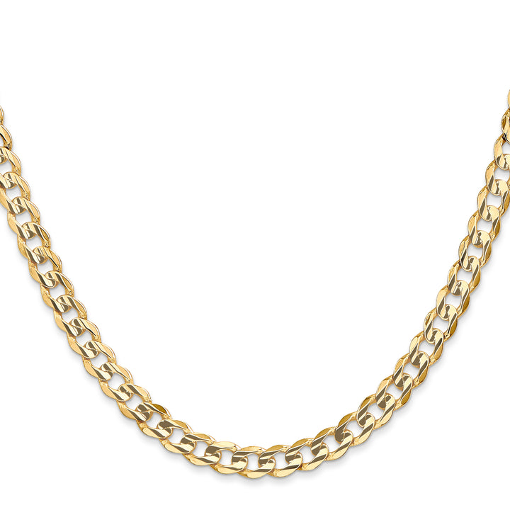 14k 5.25mm Open Concave Curb Chain