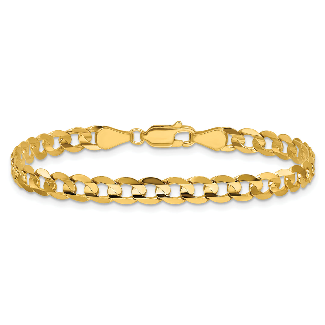 14k 5.25mm Open Concave Curb Chain