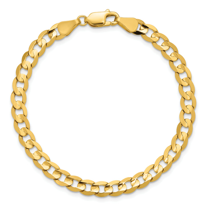 14k 5.25mm Open Concave Curb Chain