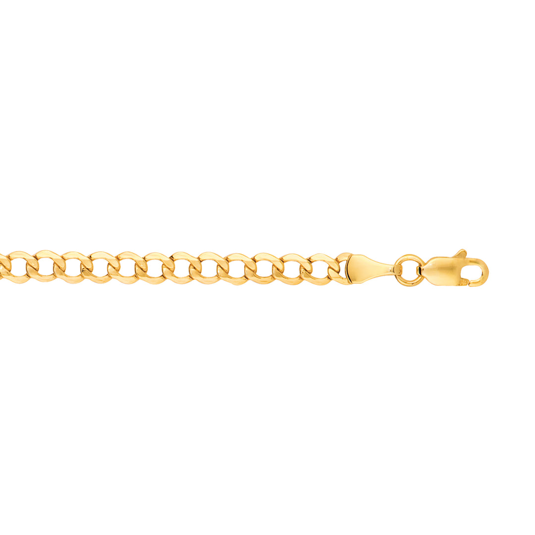 14K Gold 20"" 4.4mm Lite Curb Chain
