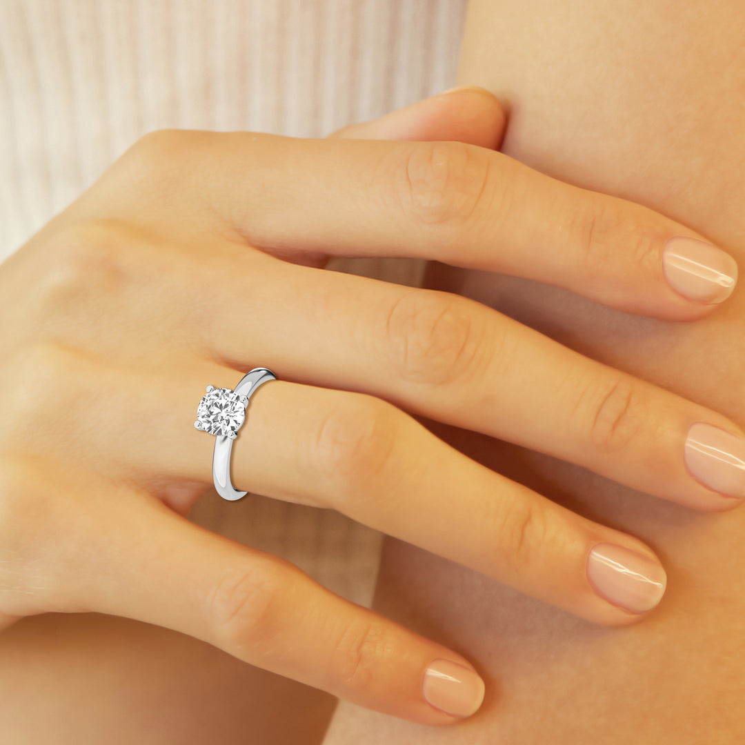 1.00 ct - Round  - Solitaire Ring