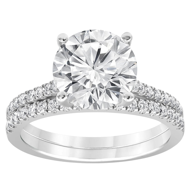 2.50 cttw  Hidden Halo Bridal Ring with 2.00 ct Round Center Stone