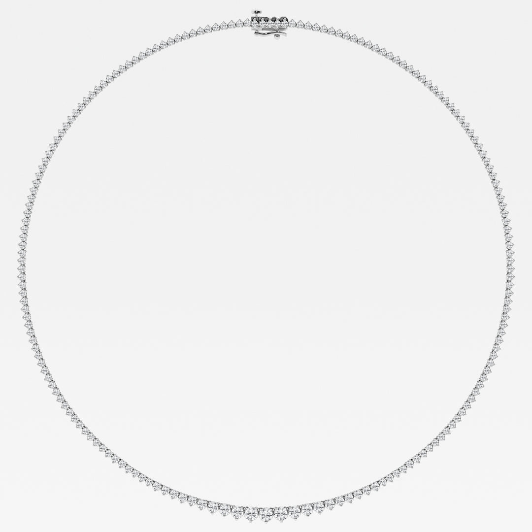 14K White Gold Lab Diamond Rivera Pendant Necklace