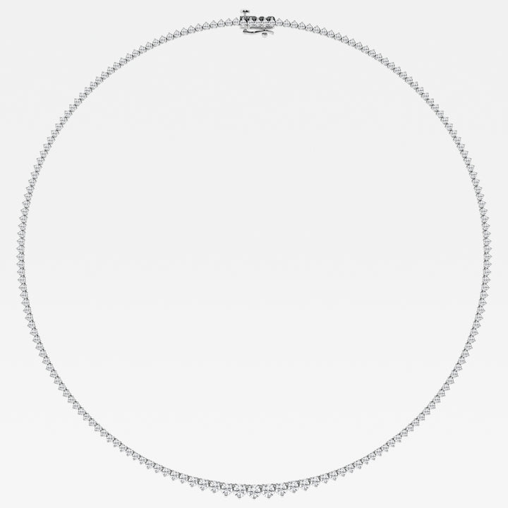 14K White Gold Lab Diamond Rivera Pendant Necklace