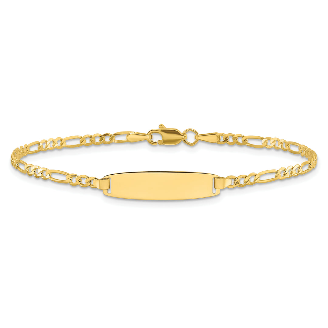 14k Figaro ID Bracelet